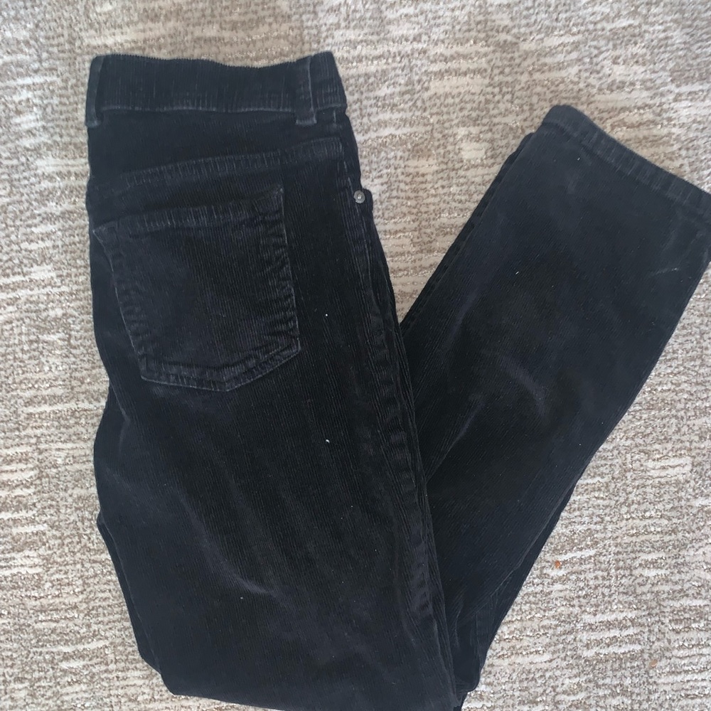 Black corduroy pants